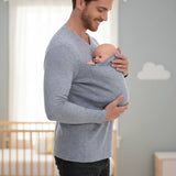 Kangaroo Pocket Shirt – Men's Babywearing T-Shirt thumbnail 4