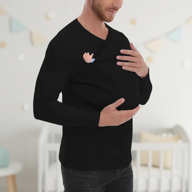 Kangaroo Pocket Shirt – Men's Babywearing T-Shirt