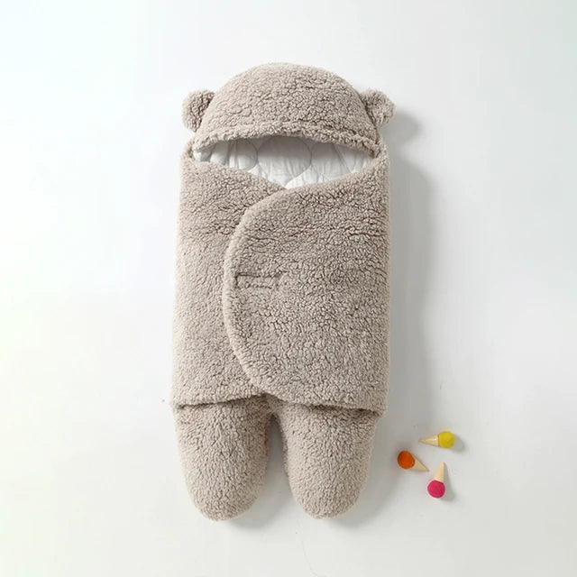 Grey baby wrap blanket