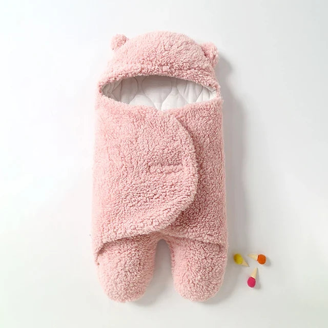 Pink baby wrap blanket