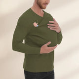 Kangaroo Pocket Shirt – Men's Babywearing T-Shirt thumbnail 5