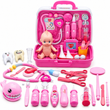 Kids Doctor & Dentist Pretend Play Set, 31-53 Piece Medical Kit thumbnail 6