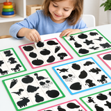 Wooden Montessori Shadow Matching Puzzle - Animal & Fruit Shapes thumbnail 4