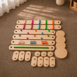 Montessori Balance Beams & Stones – Wooden Gross Motor Set thumbnail 5