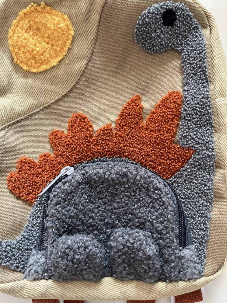 Kids 3D Dinosaur Backpack | Soft Bouclé Toddler Bag