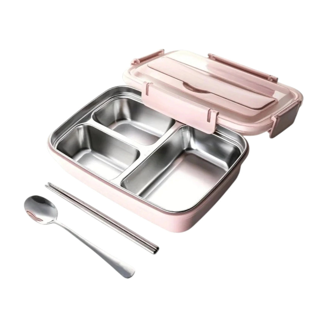 Pink stainless steel bento lunchbox