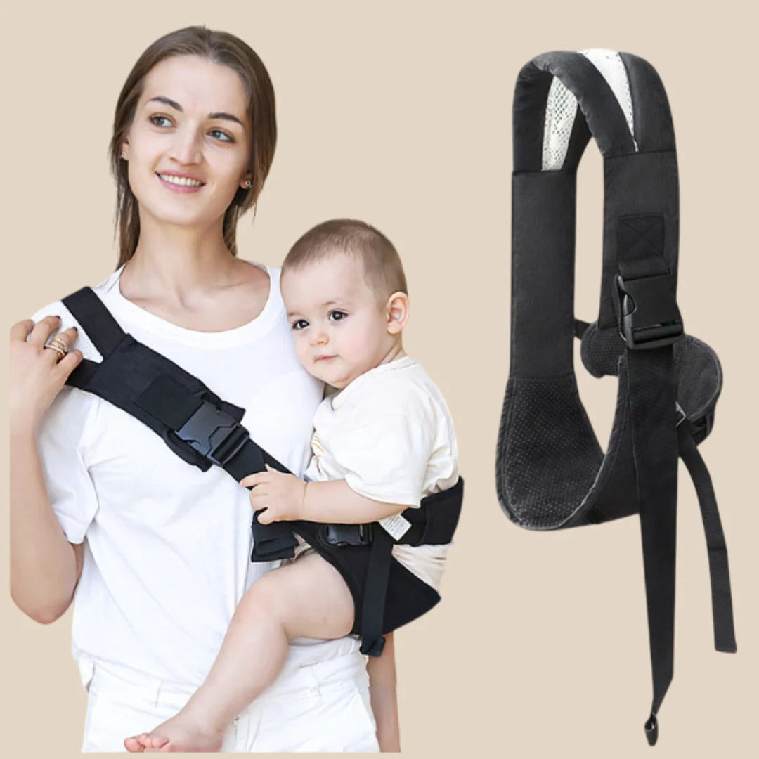 Adjustable baby wrap carrier – lifestyle view