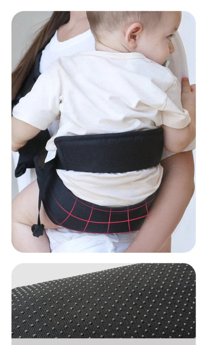 Adjustable baby wrap carrier – front view