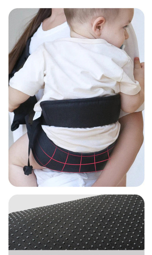 Adjustable baby wrap carrier – front view