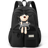 Kids School Backpack with Plush Teddy Bear Keychain thumbnail 1