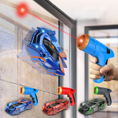 RC wall-climbing car with laser remote