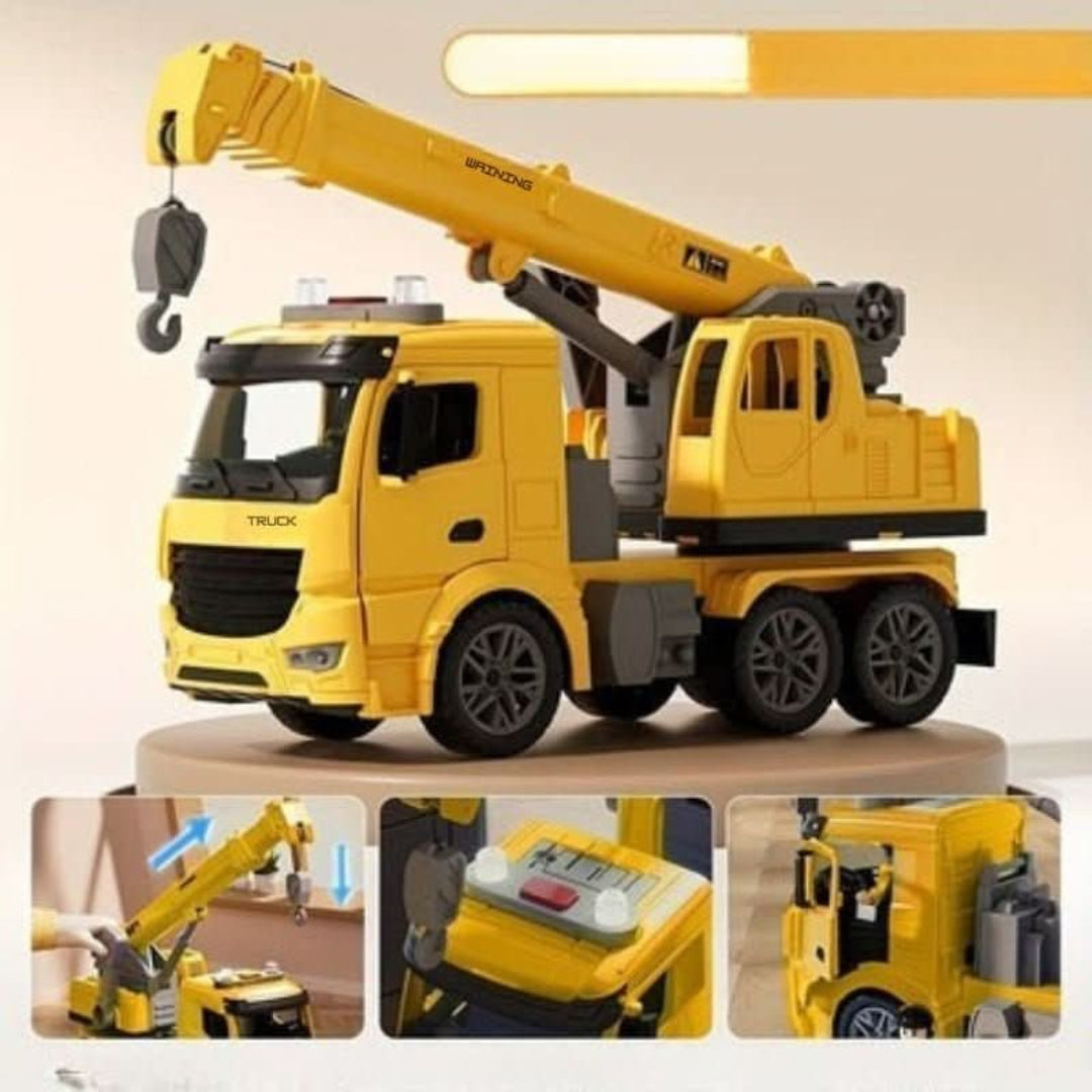 Construction crane toy arm function
