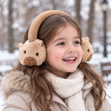Kids Plush Capybara Earmuffs, Thick Velvet Winter Ear Warmers thumbnail 3