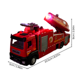 Fire Rescue Truck Toy with Lights, Sound & Water Spray thumbnail 2