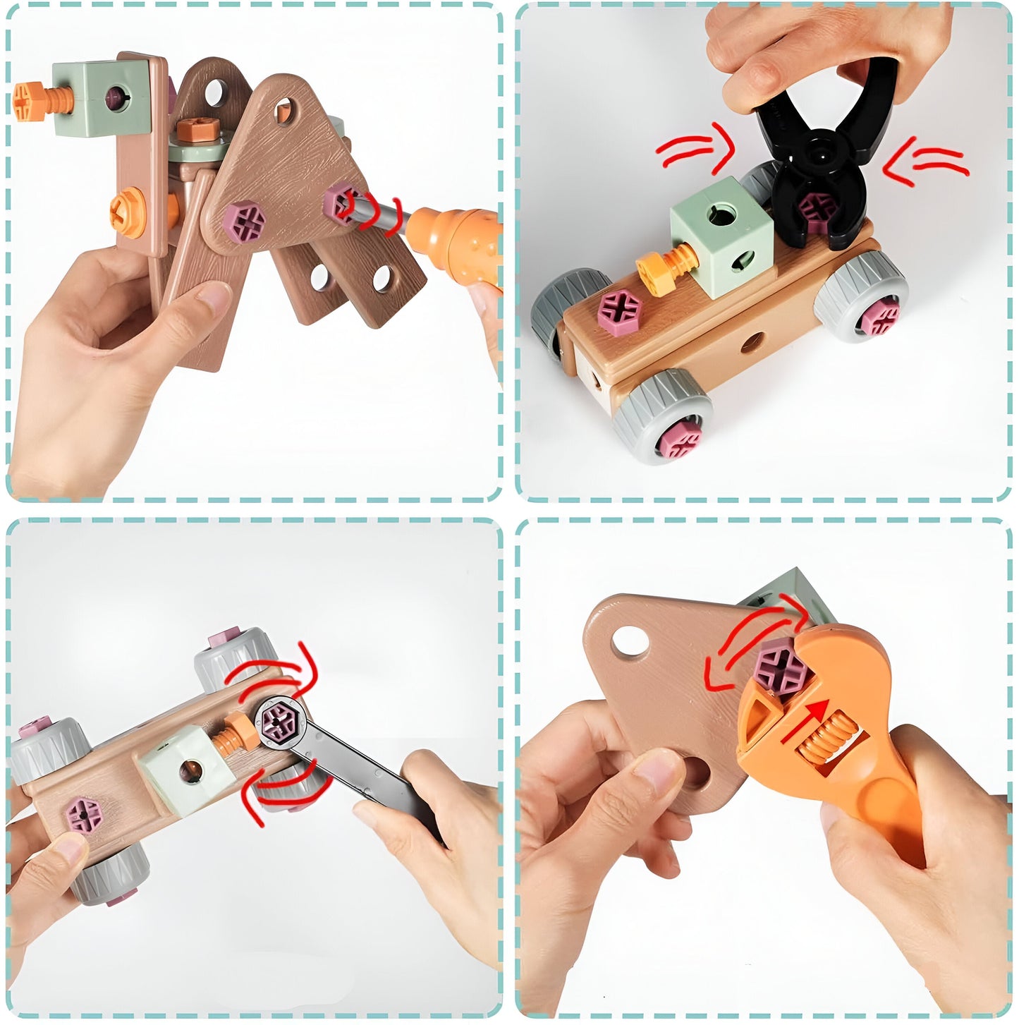 Kids tool set building parts