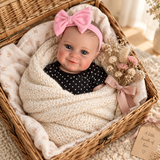 Reborn Baby Doll Maddie - 19" Realistic 3D Skin, Cloth Body thumbnail 4