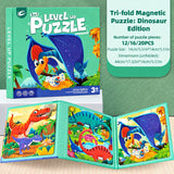 Tri-Fold Magnetic Puzzle Book for Kids, Montessori Early Learning Jigsaw thumbnail 5