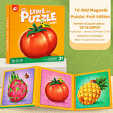 Tri-Fold Magnetic Puzzle Book for Kids, Montessori Early Learning Jigsaw thumbnail 4