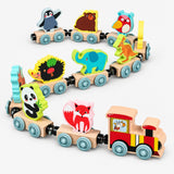 Magnetic Wooden Train Set for Toddlers thumbnail 2