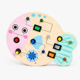 Montessori Busy Board with Buckles, Switches and Gears miniatuur 5