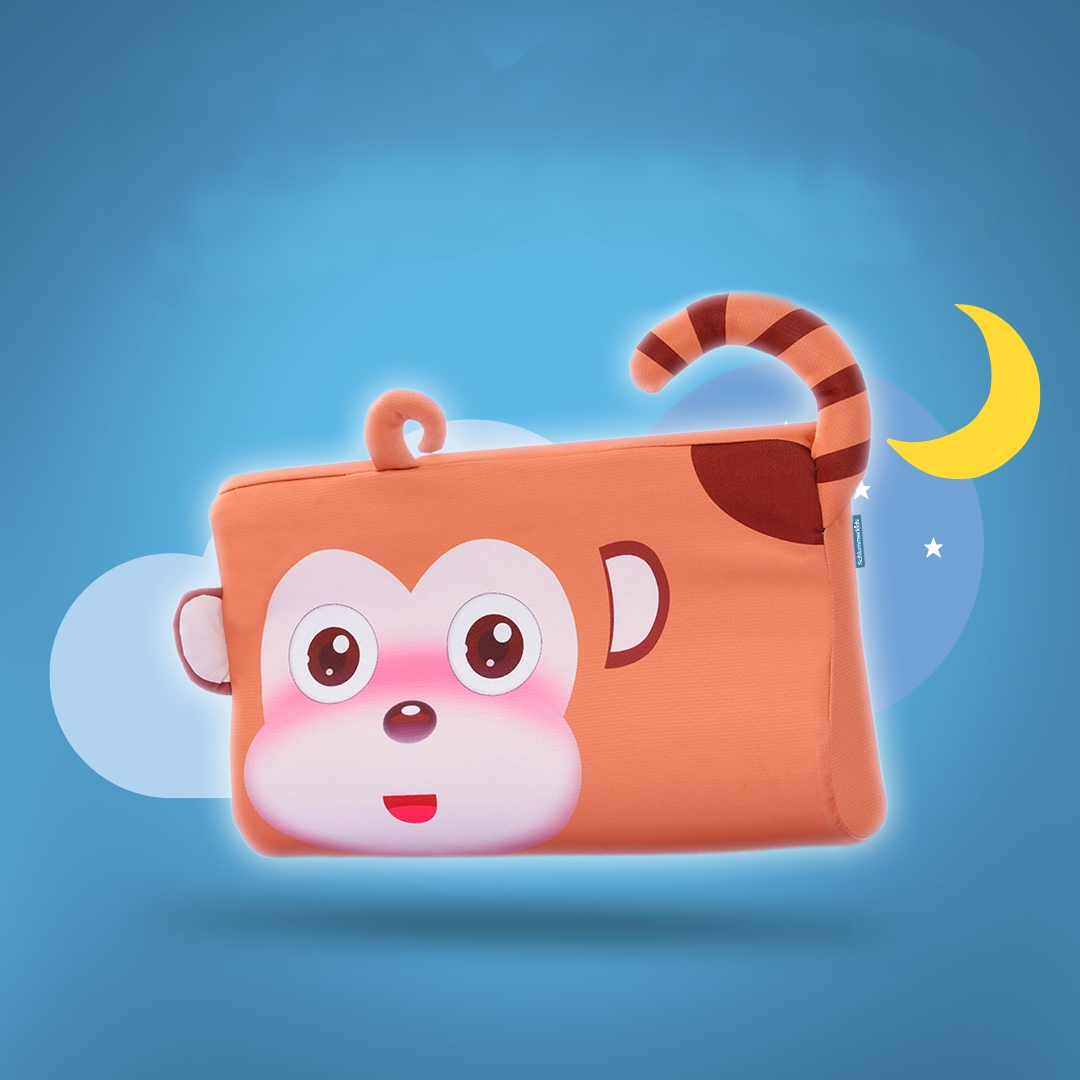 Monkey animal toddler pillow