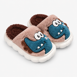 Kinderen Monster Slippers, Warme Pluche Winterpantoffels voor Binnen miniatuur 4