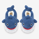 Pantoufles requin pour enfants, chaussons d'hiver chauds et pelucheux à talon enveloppant miniature 6