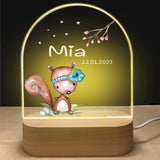 Personalized LED Night Light for Kids — Custom Name & Date thumbnail 3