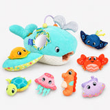 Ocean Friends Sensory Plush Discovery Set – 7-Piece Toy Miniaturansicht 1