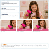 14-Piece Kids Hair Salon Pretend Playset with Styling Accessories thumbnail 3