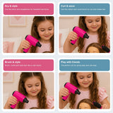 14-Piece Kids Hair Salon Pretend Playset with Styling Accessories thumbnail 4