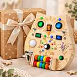 Owl Busy Board - Wooden Sensory Toy with LED Lights & Switches thumbnail 5