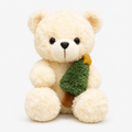 Christmas Bear Plush Toy – Sitting Festive Decoration & Gift