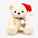Christmas Bear Plush Toy – Sitting Festive Decoration & Gift thumbnail 3