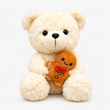 Christmas Bear Plush Toy – Sitting Festive Decoration & Gift thumbnail 5