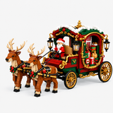 Santa Sleigh Building Block Set – Reindeer Carriage Ornament miniature 1