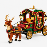 Santa Sleigh Building Block Set – Reindeer Carriage Ornament miniature 2