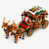 Santa Sleigh Building Block Set – Reindeer Carriage Ornament miniature 3