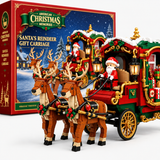 Santa Sleigh Building Block Set – Reindeer Carriage Ornament miniature 4