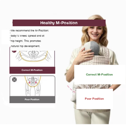 Ergonomic Baby Carrier | M-Position Hip Support
