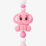 Attache-tétine personnalisé - Porte-sucette en silicone et bois miniature 6