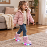 Kids Light-Up Winter Snow Boots, Fleece-Lined & Non-Slip thumbnail 4