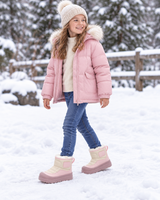 Kids Waterproof Snow Boots, Faux Fur Lined, PU Leather thumbnail 4