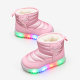 Kids Light-Up Winter Snow Boots, Fleece-Lined & Non-Slip thumbnail 1