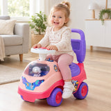 Toddler Push Ride-On Walker Car with Horn & Music, Under-Seat Storage thumbnail 2