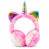 Cache-oreilles pour enfants en peluche motif chat, chauffe-oreilles d'hiver tie-dye miniature 1