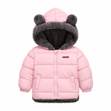 Bear Hood Padded Winter Coat - Warm Fleece-Lined Jacket for Toddlers & Kids, 2-6 Years thumbnail 4