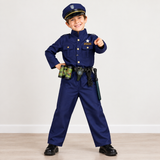 Boys Police Officer Costume Set – Uniform, Cap & Belt thumbnail 3