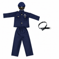 Boys Police Officer Costume Set – Uniform, Cap & Belt