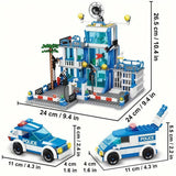Giant Police Station Building Block Set - 867 Pieces thumbnail 2